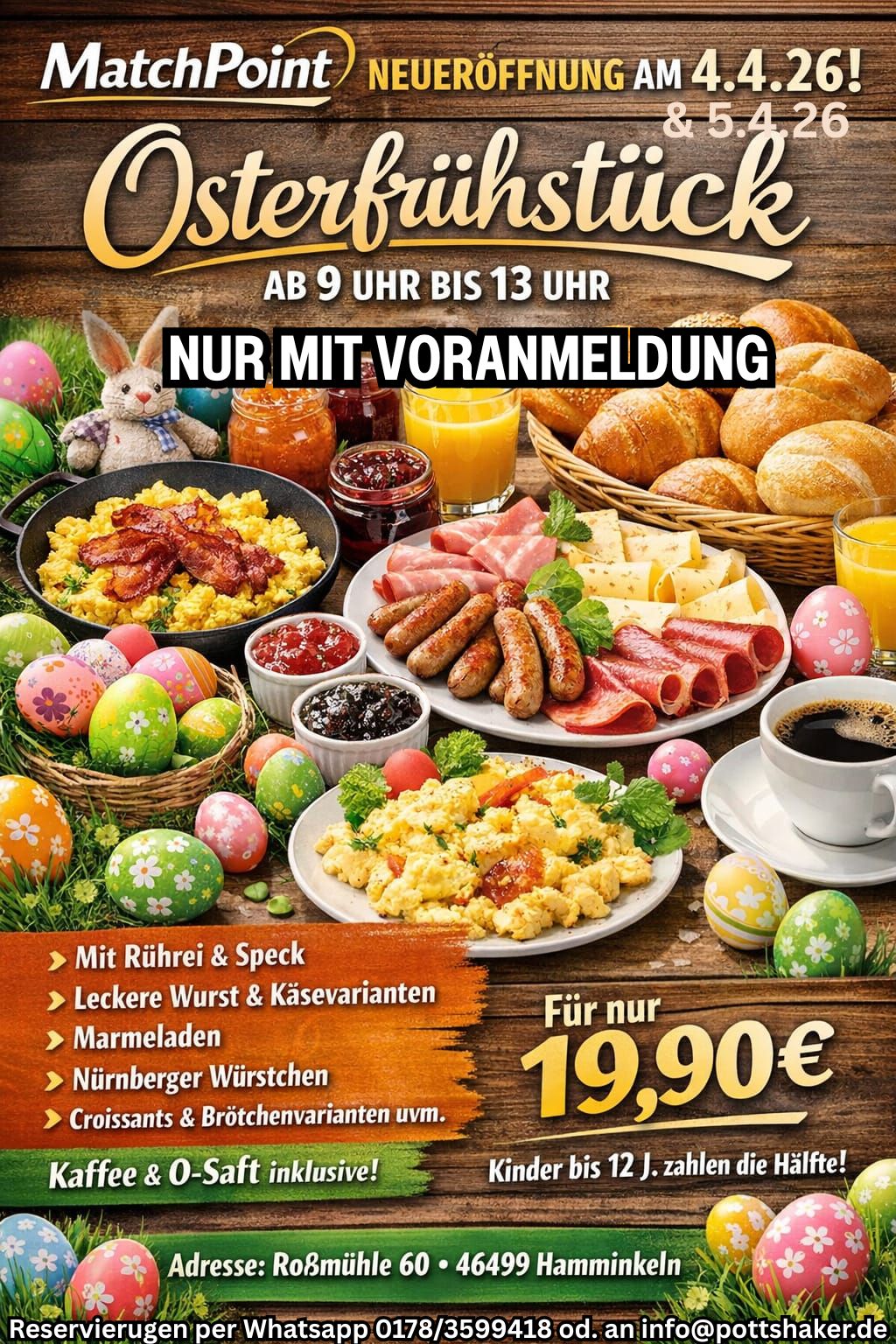 Eventplakat Osterfrühstück